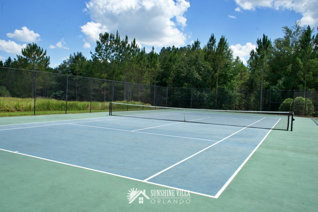 Tennis Court in Glenbrook Resort in Clermont, Florida near Orlando