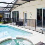Pool with Safety Fence at Sunshine Villa at Glenbrook Resort near Orlando, Florida