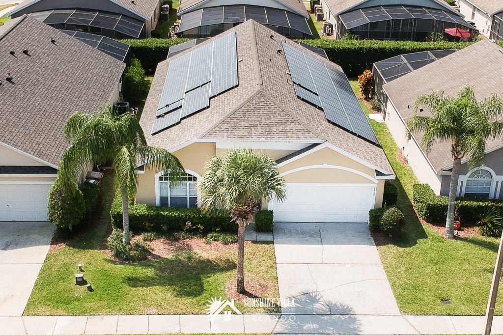 Sunshine Villa at Glenbrook Resort runs on sunshine from solar panels installed on the roof.
