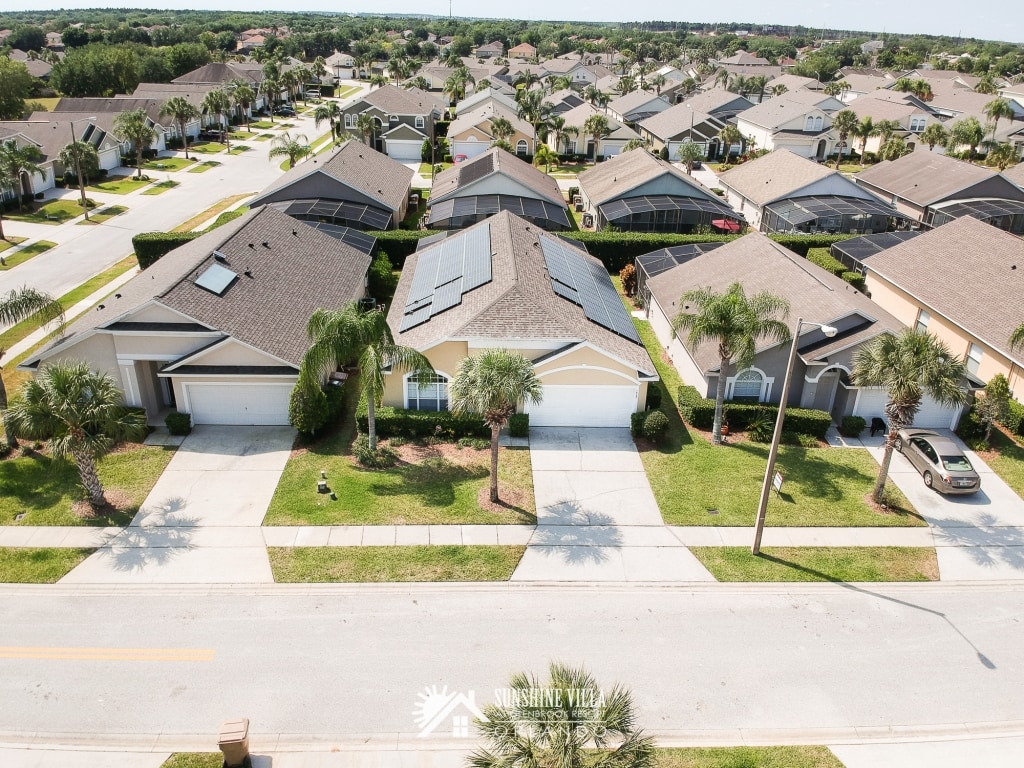 Sunshine Villa at Glenbrook Resort runs on sunshine from solar panels installed on the roof.