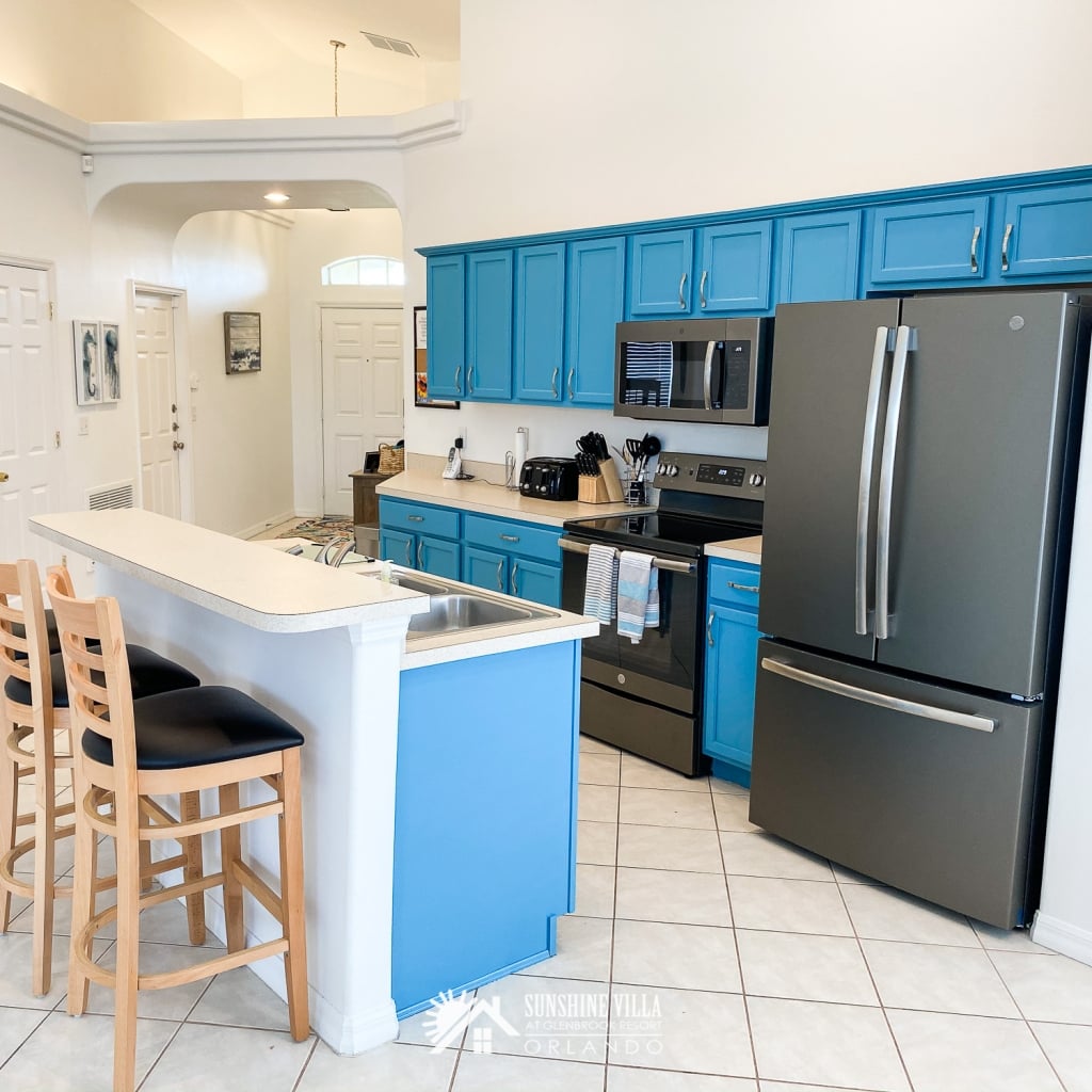 Turquoise Kitchen at Sunshine Villa at Glenbrook Resort