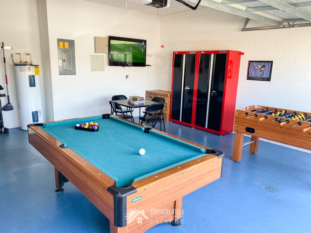 Game Room at Sunshine Villa at Glenbrook Resort in Orlando, Florida