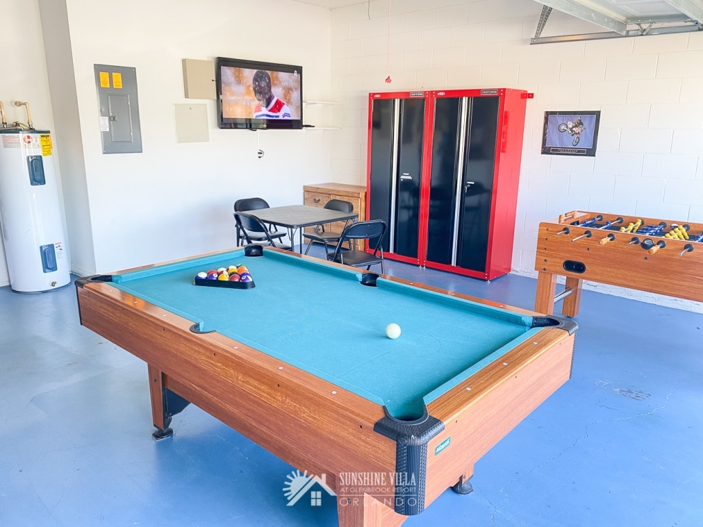 Game Room at Sunshine Villa at Glenbrook Resort in Orlando, Florida