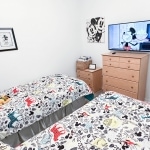 Mickey Mouse Themed Twin Bedroom at Sunshine Villa at Glenbrook Resort, Orlando