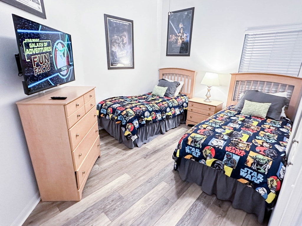 Star Wars Themed Twin Bedroom at Sunshine Villa at Glenbrook Resort, Orlando